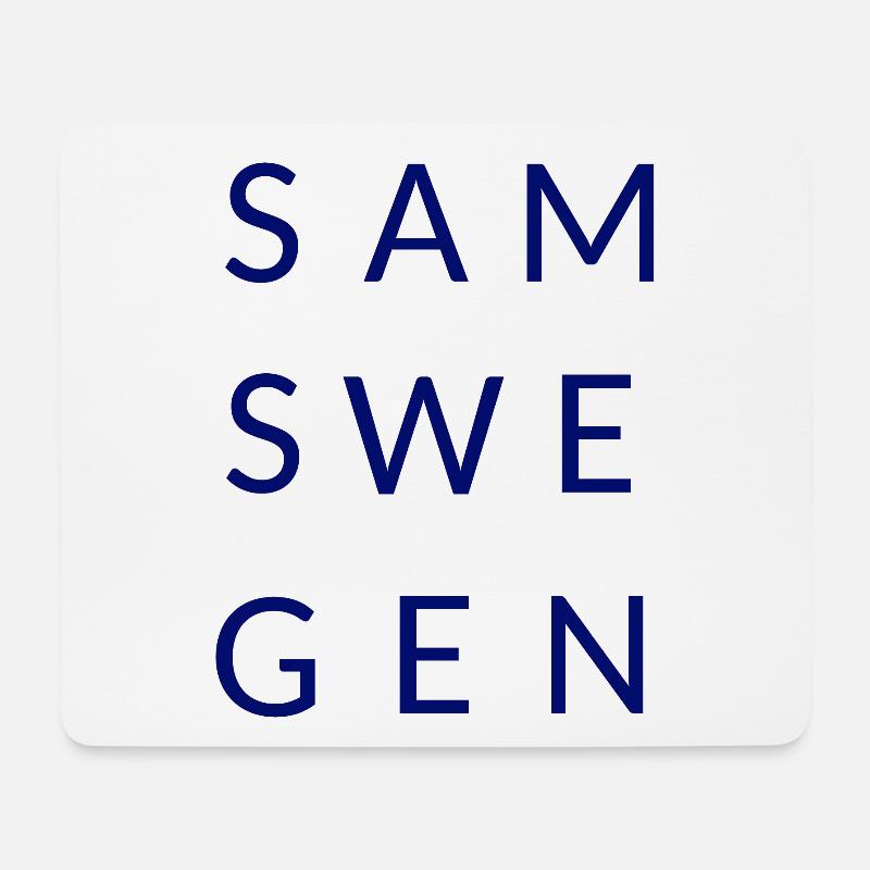 Samswegen Schriftzug - Mousepad (Querformat) - Weiß