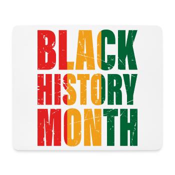 Black History Month - Mousepad (Querformat) - Weiß - Vorne
