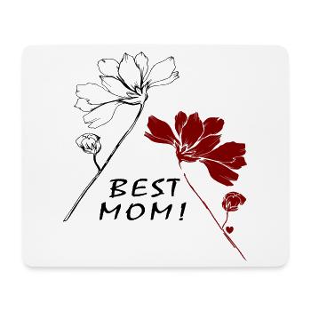 Best Mom - Mousepad (Querformat) - Weiß - Vorne