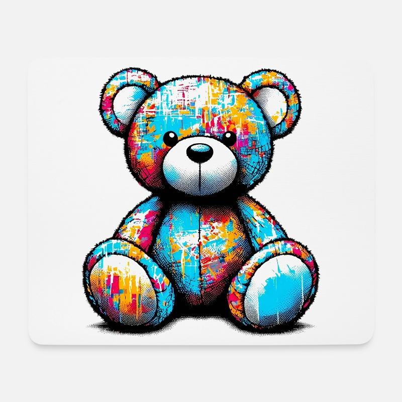 Orso orsacchiotto Teddybär - Mousepad (Querformat) - Weiß
