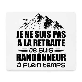 Hiking Gift Retreat Full-time hiker - Mouse Pad (horizontal) - white - Front