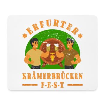 Krämerbrückenfest Erfurt - Mouse Pad (horizontal) - white - Front