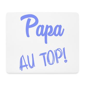 DAD. FATHER'S DAY. HAPPY FATHER'S DAY. HAPPY BIRTHDAY. - Mouse Pad (horizontal) - white - Front