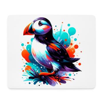 Puffin - Mouse Pad (horizontal) - white - Front