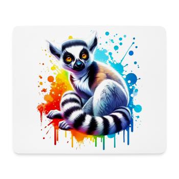 Lemur - Mousepad (Querformat) - Weiß - Vorne
