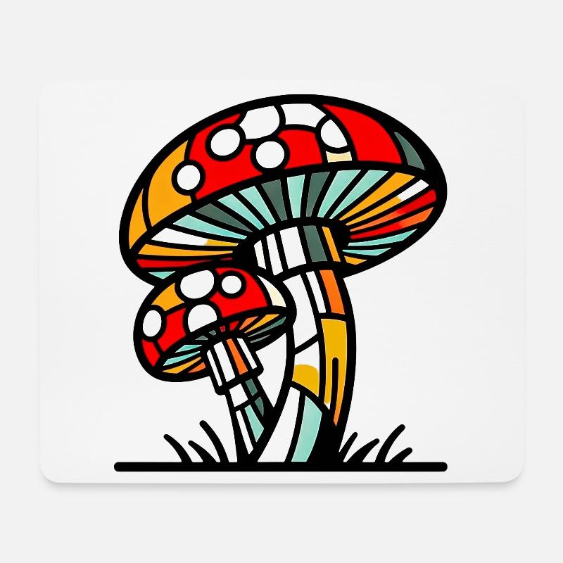 Fungo Funghi Mushroom Mushrooms - Mouse Pad (horizontal) - white
