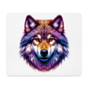 Wolf - Mouse Pad (horizontal) - white - Front