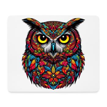 Owl - Mouse Pad (horizontal) - white - Front