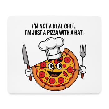 Pizza Chef Humour T-Shirt - Mouse Pad (horizontal) - white - Front