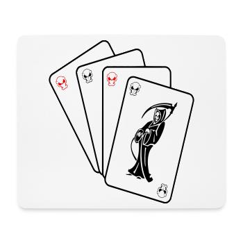 Grim Reaper Cards - Mouse Pad (horizontal) - white - Front