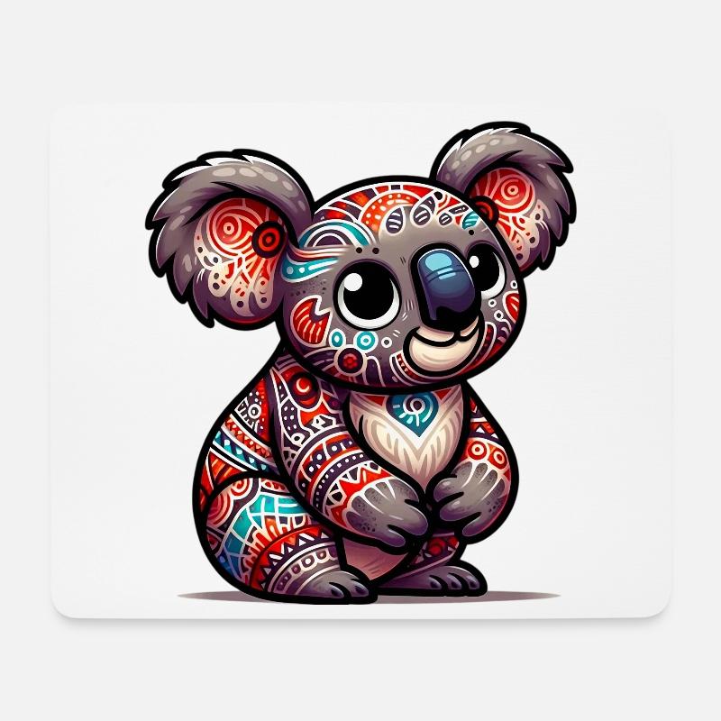 Koala - Mousepad (Querformat) - Weiß