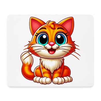 Cat - Mouse Pad (horizontal) - white - Front