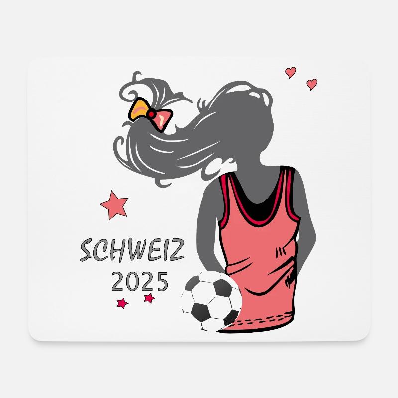 Fußball Germany Deutschland - Mousepad (Querformat) - Weiß