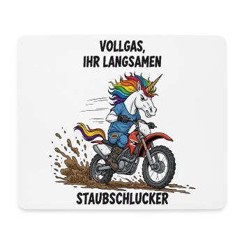 Unicorn Motocross - Mouse Pad (horizontal) - white - Front