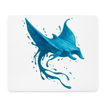 Fluid Manta - Mouse Pad (horizontal) - white - Front