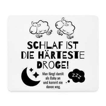 Schlaf - Mousepad (Querformat) - Weiß - Vorne
