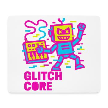 Glitchcore ! - Tapis de souris (format paysage) - blanc - Devant