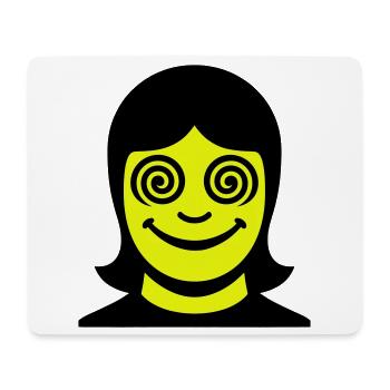 Hypno Face - Mousepad (Querformat) - Weiß - Vorne