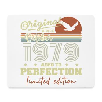 1979 Oktober 1979 Jubiläum Oktober 1979 - Mousepad (Querformat) - Weiß - Vorne