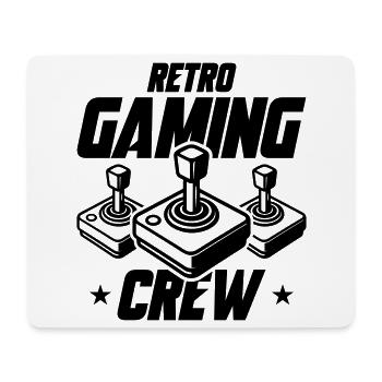 Retro Gaming Crew Gamer - Tapis de souris (format paysage) - blanc - Devant