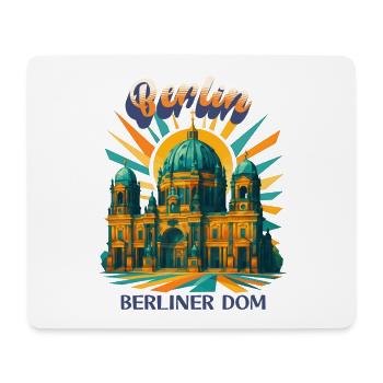 BERLIN CATHEDRAL - Urban Retro Dreams Shirt - Mouse Pad (horizontal) - white - Front
