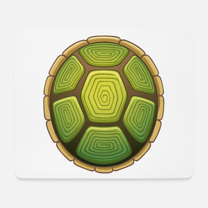Langsam wie eine Schildkröte - Mousepad (Querformat) - Weiß