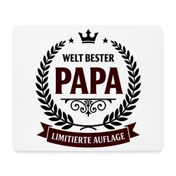 Weltbester Papa – Limitierte Auflage Design - Mousepad (Querformat) - Weiß - Vorne