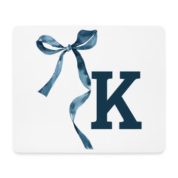 Monogram k Geschenkidee - Mousepad (Querformat) - Weiß - Vorne