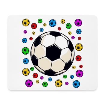 spotty Kaleidoscopic Soccer Burst - Mouse Pad (horizontal) - white - Front