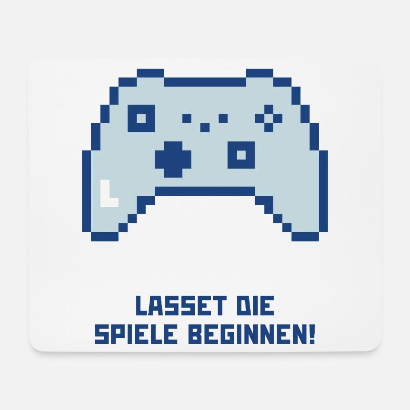 Lasset die Spiele beginnen - Mousepad (Querformat) - Weiß