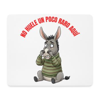 Ein bisschen komisch riecht es hier nicht. Lqsav Zitate - Mousepad (Querformat) - Weiß - Vorne