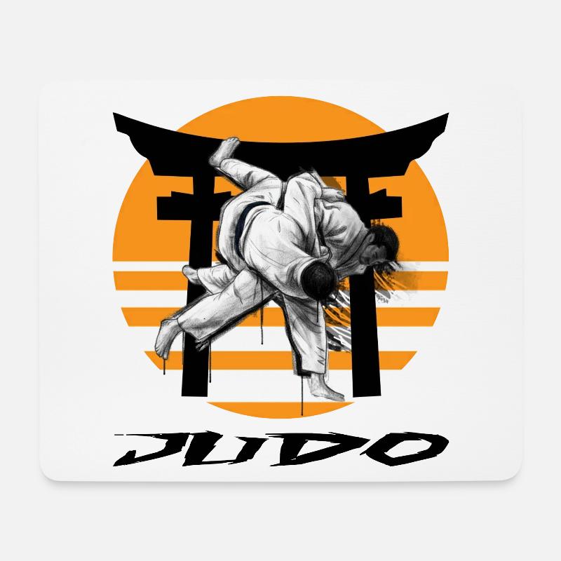 Judo - Mousepad (Querformat) - Weiß