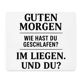 Good morning funny - Mouse Pad (horizontal) - white - Front