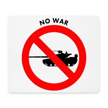 No war - Mouse Pad (horizontal) - white - Front