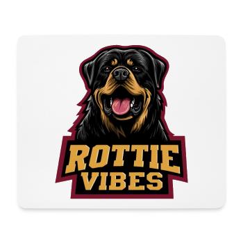 Rottweiler Kopf Rottie Vibes - Mousepad (Querformat) - Weiß - Vorne