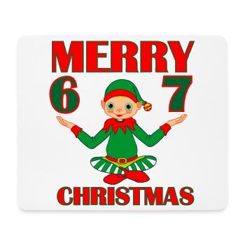Elf 6–7 Vibes – WEIHNACHTEN (Inspiriert vom 6- - Mousepad (Querformat) - Weiß - Vorne