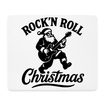 Christmas time Xmas weihnachten rock'n roll Santa - Mousepad (Querformat) - Weiß - Vorne