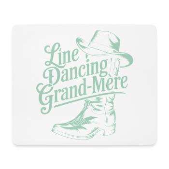 Line Dancing Grandma - Mouse Pad (horizontal) - white - Front