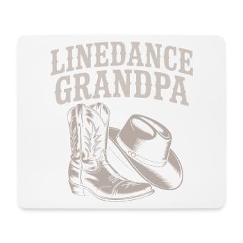 LineDance Grandpa Western Boots - Mousepad (Querformat) - Weiß - Vorne