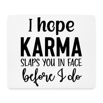 Karma - Mousepad (Querformat) - Weiß - Vorne