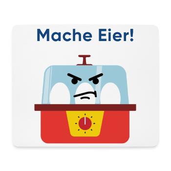 Mache Eier! Wütender Küchenhelfer - Mousepad (Querformat) - Weiß - Vorne