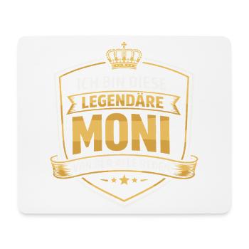 Monika Name Legendary Woman Gift Idea Funny - Mouse Pad (horizontal) - white - Front
