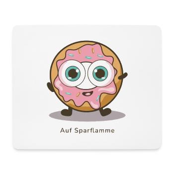 On the back burner – Funny donut in energy-saving mode - Mouse Pad (horizontal) - white - Front