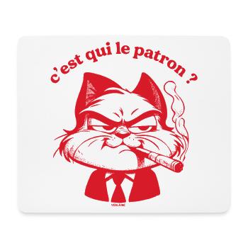 C'est qui la patron ? - Tapis de souris (format paysage) - blanc - Devant