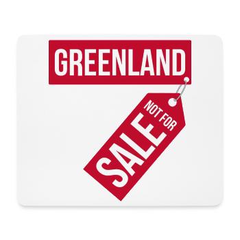 Groenland Non à vendre - Tapis de souris (format paysage) - blanc - Devant