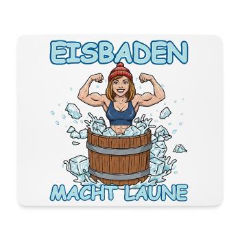 Eisbaden Für Damen - Mouse Pad (horizontal) - white - Front