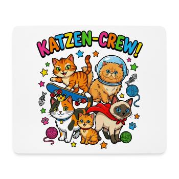 CatsCrew Skate Space - Mouse Pad (horizontal) - white - Front