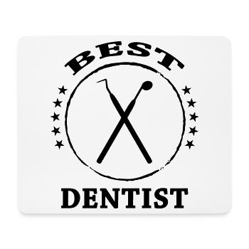 Best Dentist Tools Crest - Tapis de souris (format paysage) - blanc - Devant