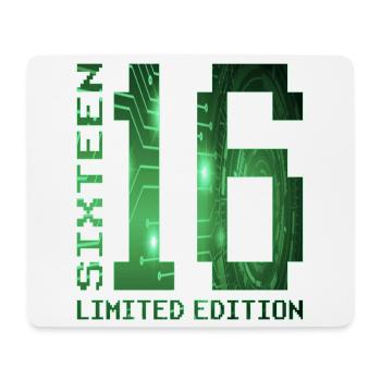 16. Geburtstag Limited Edition Pixel Zocker - Mousepad (Querformat) - Weiß - Vorne