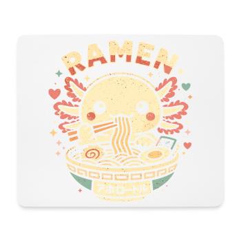 Axolotl Ramen Nudeln Kawaii Geschenk Süß - Mousepad (Querformat) - Weiß - Vorne